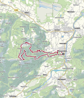 Tour 61 <> Marquartstein - Hausleite - Friedenrath