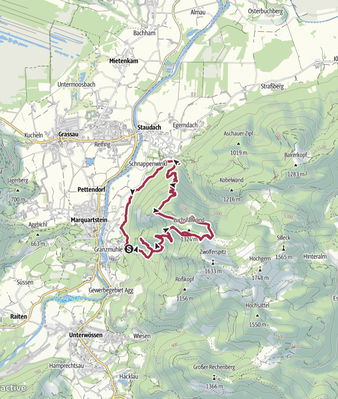 Tour 58 <> Marquartstein - Luchsfallwandl - Staudacher Alm