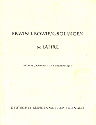 Erwin Bowien, 60 years old