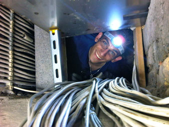 Arbeiten bei der neuen Medienanlage