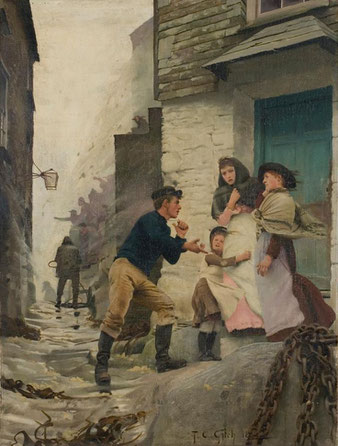 Thomas Gotch 'News from the Beach' (1884)