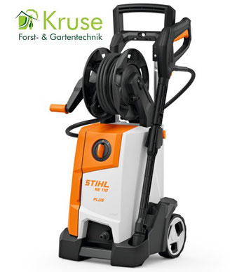 Stihl Hochdruckreiniger RE 110 PLUS im Service bei Kruse Gartentechnik, Ihr Partner in Hille, Minden und Petershagen.