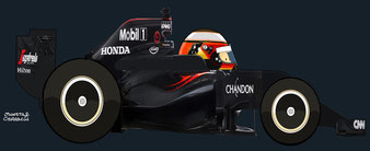 Stoffel Vandoorne by Muneta & Cerracín - McLaren MP4-31 - Honda RA616H V6