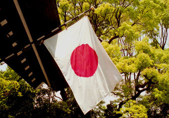 die rote Sonne - National-Symbol Japans