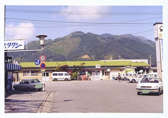 震災前の大船渡駅(1990年撮影）