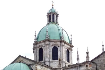 the cupola of the Como cathedral in Como, Italy