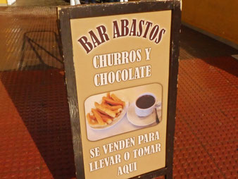 Bar Abastos churreria sign