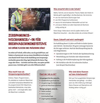 Handwerkliche Ausbildung in der Industrie Metall Lisega Ausbildungsplätze Zeven Land und Leben Ausbildungsmagazin