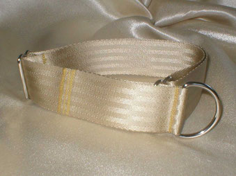 Zugstopp, Halsband, 4cm, Gurtband champagnerfarben