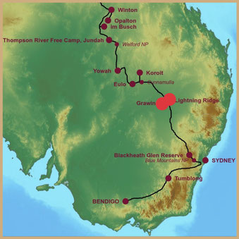 Roadtrip Australia, Lightning Ridge, Grawin