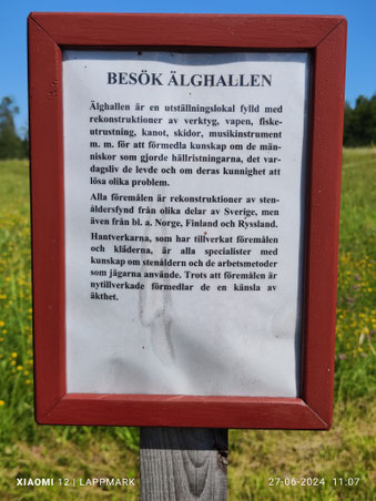 Bezoek Älghallen, dat laten we voor de terug weg. Ik heb geen idee of ik daar dan nog energie voor heb.