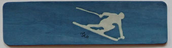 Marque-page Ski de piste - 15 x 4 - Atelier Eclats de bois - Isère