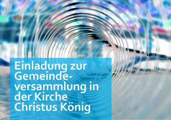 Plakat Gemeindeversammlung