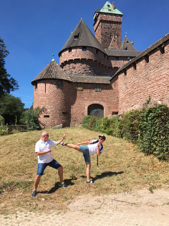 Bastien et Joel au Haut koenigsbourg !