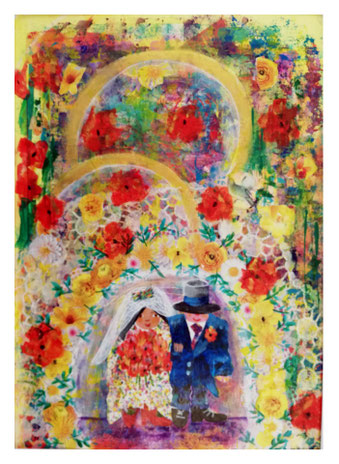 "möget ihr glücklich sein" by Annika Peißert (Collage)
