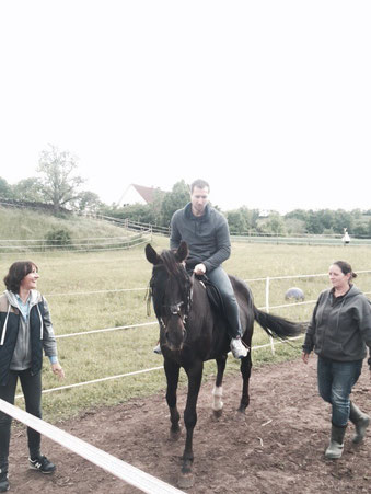 Diana, Heidi und Markus (erste mal auf  einem Pferd gesessen! :-))