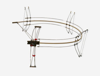 "LOOP" 1988 pvc,silver,steel,methacrylate  28x27x15 cm. 65gr.