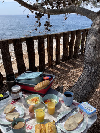 Frühstück an der Adria