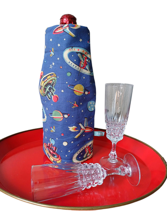 Flaschenkühler Bottle Cooler Atomic Age Sputnik