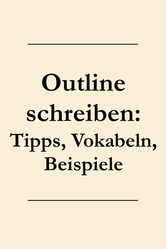 Outline schreiben