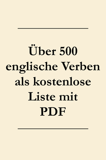 500 englische Verben als Liste, PDF
