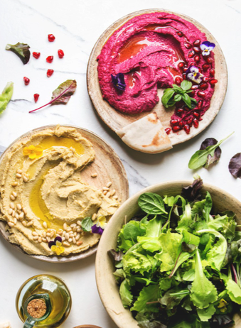 Rote Beete Hummus in 5 Minuten - Der perfekte Probiotik Dip für deine Party