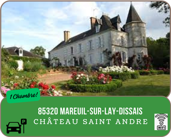 Château St André Chambres d'Hôtes à Mareuil sur Lay Dissais