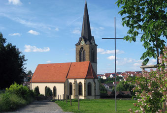 Die Sickinger Kirche – Ansicht von Süden