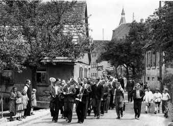 Festumzug in Flehingen ca. 1955