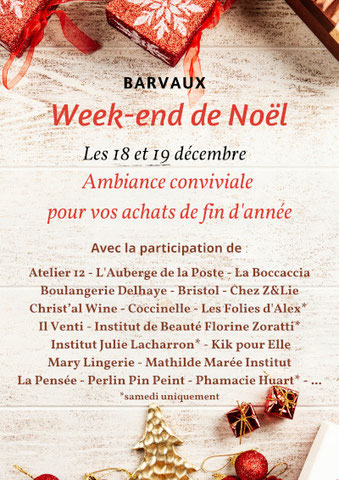 Barvaux | Week-end de Noël les 18 et 19 décembre 2021