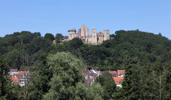 Le château de la Madeleine vu depuis la Vallée de Chevreuse.