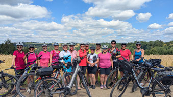 Die Teilnehmerinnen der ersten E-Bike Tour der LandFrauen Großdeinbach
