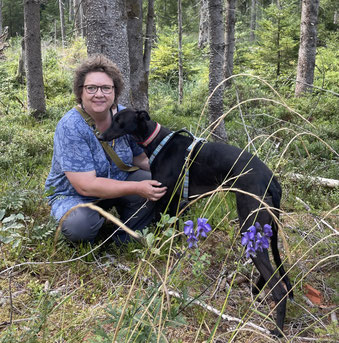 Bettina mit JohnBoy