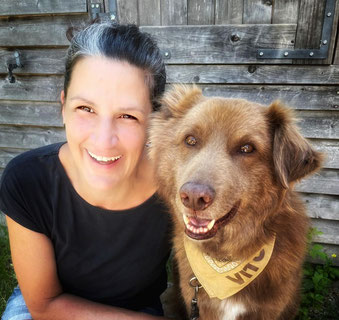 Karin mit Vito