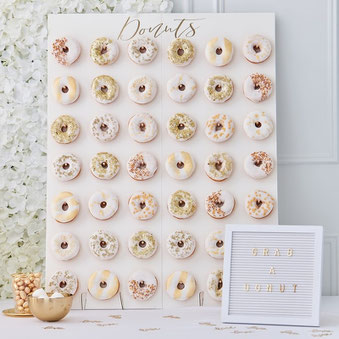 Hochzeitstrend 2019: Donut-Walls bei der Hochzeit