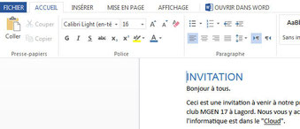 Traitement texte actif