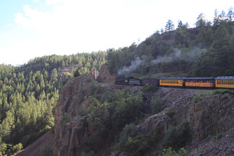 The Durango-Silverton Narrow Gauge Railroad features in the title sequence of John Wayne's "The Sons of Katie Elder". 