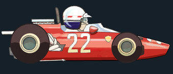 Mike Parkes by Muneta & Cerracín - Ferrari 312