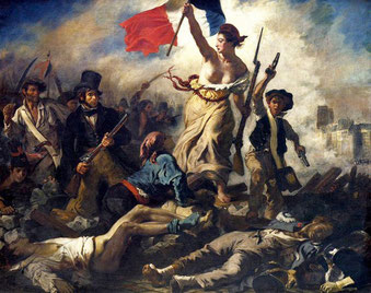 La Libertà che guida il popolo,  Eugène Delacroix