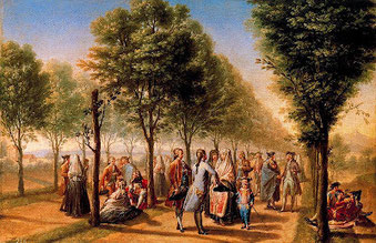 Paseo de Delicias de Madrid de Francisco Bayeu.