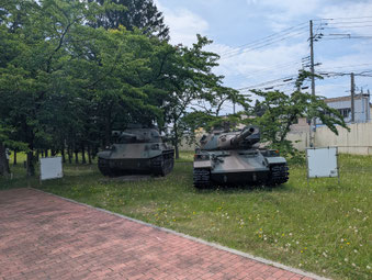 防衛館内にある戦車