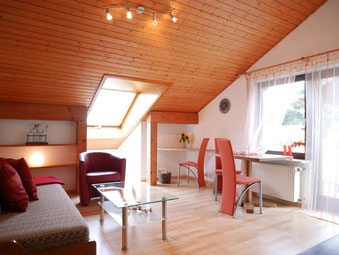 Wohnzimmer Ferienwohnung Gästehaus Gaby Bad Bellingen