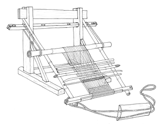 The station loom type of the Cham people in Central Vietnam