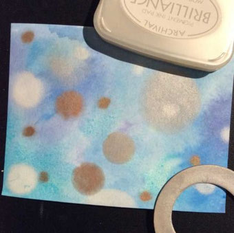 Hintergrund gestalten mit der Bokeh Technik - für deine Letterings oder Bastelarbeiten