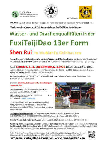 Wer mehr Zeit hat und die 13er schon kennt gerne willkommen!