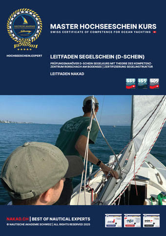 itelbild Leitfaden Segelschein (D-Schein) der Nautischen Akademie Schweiz – Segelschule am Bodensee, Crew beim Setzen der Segel, MASTER HOCHSEESCHEIN KURS™