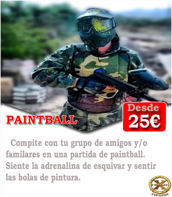 una partida de paintball en Las Palmas