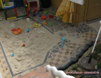 Garten Treppe Strand Sandkasten