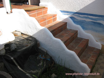 Treppe im griechischen Look