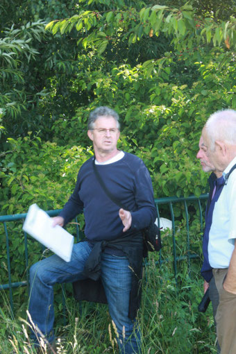Herr E. Kessler zum Exkursionsbeginn (Foto: G. Franke)